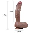 (image for) 10.5'' Dual layered Platinum Silicone Cock