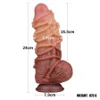 (image for) 9.5'' Dual layered Platinum Silicone Cock with Rope