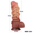 (image for) 10.5'' Dual layered Platinum Silicone Cock with Rope