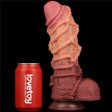 (image for) 10.5'' Dual layered Platinum Silicone Cock with Rope