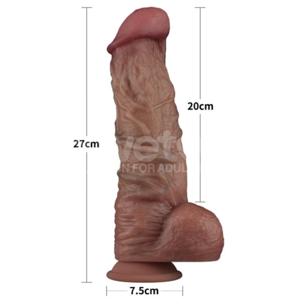 (image for) 10.5'' Dual Layered Silicone Cock