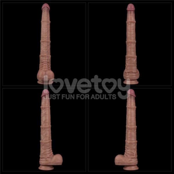 (image for) 16'' Dual Layered Bendable Silicone Cock