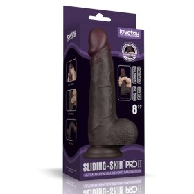 8'' Sliding Skin Pro II Dual Layer Silicone Dong