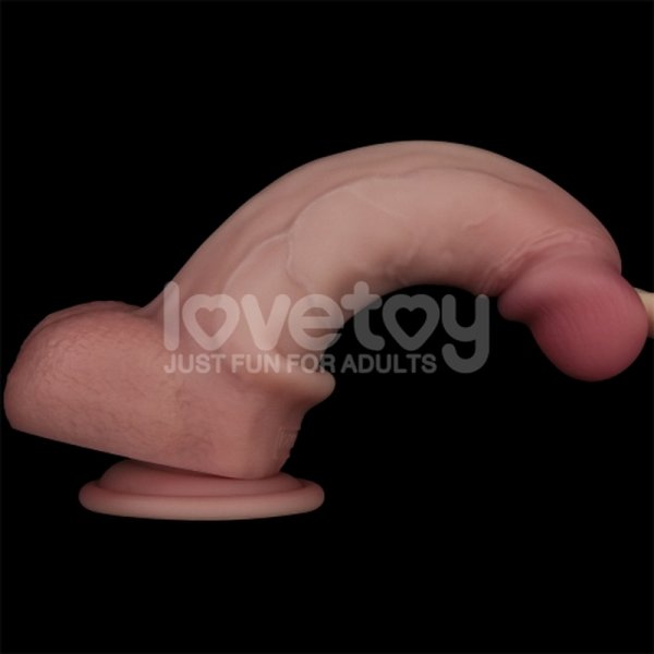 (image for) 8'' Sliding Skin Pro II Dual Layer Silicone Dong
