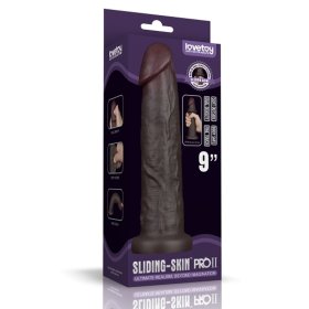 9'' Sliding Skin Pro II Dual Layer Silicone Dong