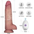 (image for) 8.5" Vibrating Sliding Skin Pro II Silicone Dong