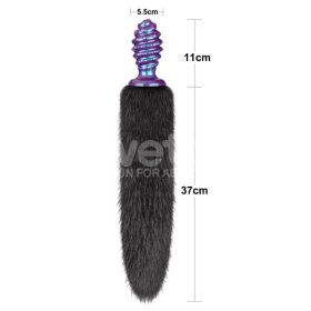 MystiTail Silicone Anal Plug with 14" Tail