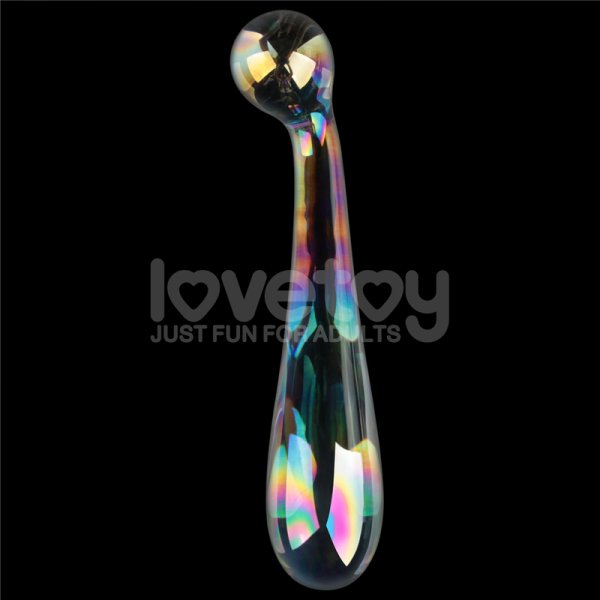 (image for) Twilight Gleam Glass Dildo- Alluring Arc