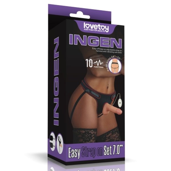 (image for) Vibrating Easy Strapon Set 7.0''