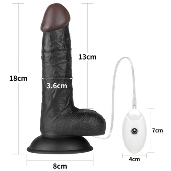 (image for) Vibrating Easy Strapon Set 7.0'' Black