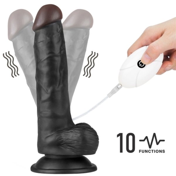 (image for) Vibrating Easy Strapon Set 7.5'' Black