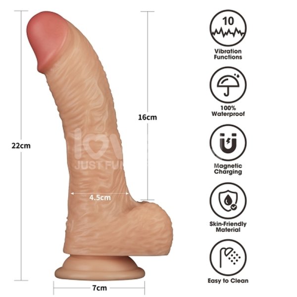 (image for) Vibrating Enhanced Strap on Set 8.5''