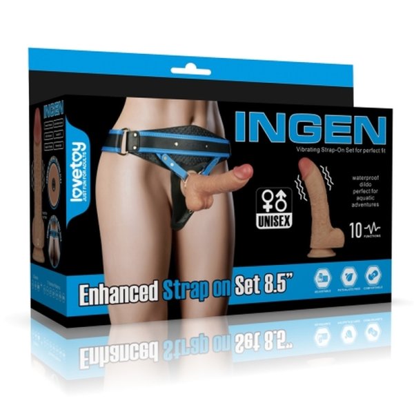(image for) Vibrating Enhanced Strap on Set 8.5''