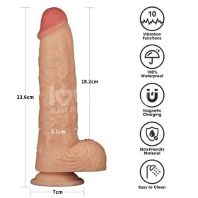 Vibrating Enhanced Strap on Set 9.5''