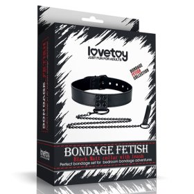 Bondage Fetish Black Matt Collar