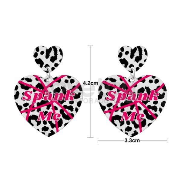 (image for) Body Leopard Print Heart Earrings