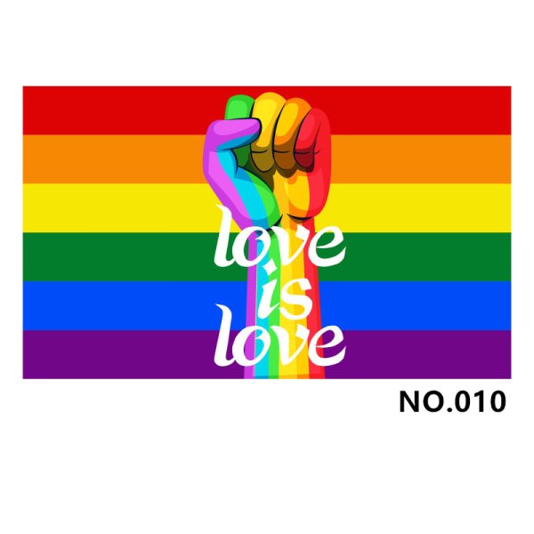 (image for) D700 Love & Peace Gay Pride Flag