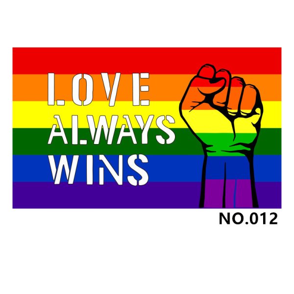 (image for) D700 Love & Peace Gay Pride Flag