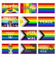 (image for) D700 Love & Peace Gay Pride Flag