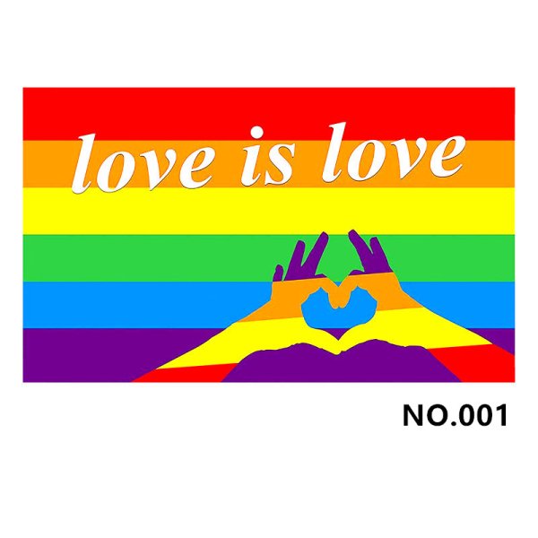 (image for) D700 Love & Peace Gay Pride Flag
