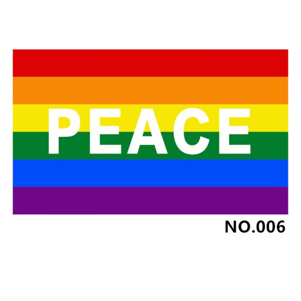 (image for) D700 Love & Peace Gay Pride Flag