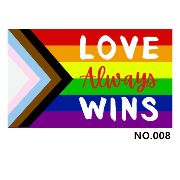 (image for) D700 Love & Peace Gay Pride Flag