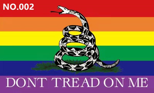 (image for) D702 Gay Pride LGBT Waving Flag