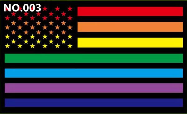 (image for) D702 Gay Pride LGBT Waving Flag