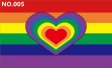 (image for) D702 Gay Pride LGBT Waving Flag