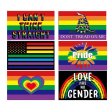 (image for) D702 Gay Pride LGBT Waving Flag