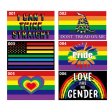 (image for) D702 Gay Pride LGBT Waving Flag