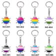 (image for) D707 Rainbow Gay Pride Flag Key chain Snow Pendant Key Ring
