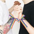 (image for) D708 LGBT Rainbow Ribbon 90*5cm-10pcs