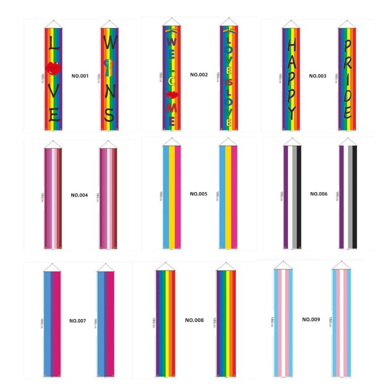 (image for) D709 Gay Pride Door Banner
