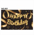 (image for) D801 Black&Golden Birthday Banner