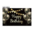(image for) D801 Black&Golden Birthday Banner