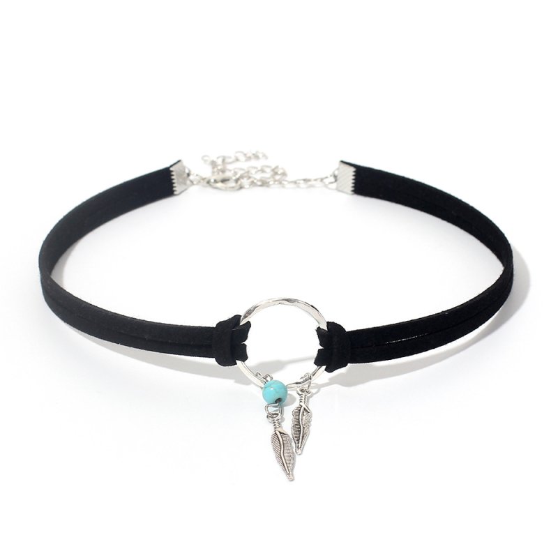 (image for) Bronze Leaf Tassel Double Layer Collar