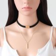 (image for) Golden Chain Tassel Suede Choker