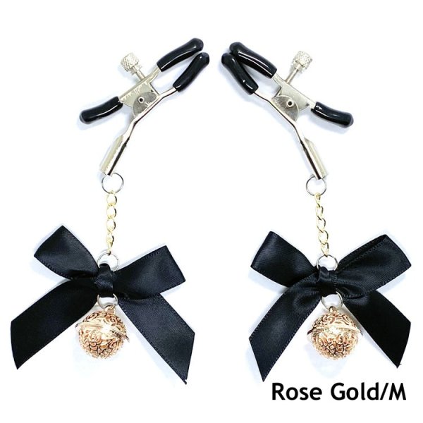 (image for) Hollow Lantern Bell Bow Nipple Clamp