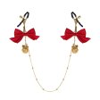 (image for) Ring Bell Bow Nipple Chain Clamp