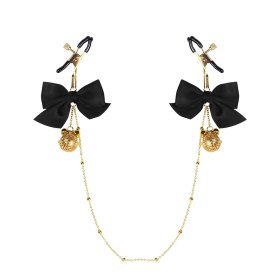 Ring Bell Bow Nipple Chain Clamp