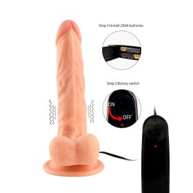 7.5" Vibrating Realistic Dildo