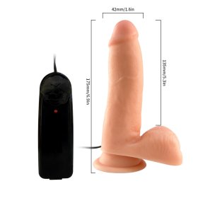 6.9" Vibrating Realistic Dildo