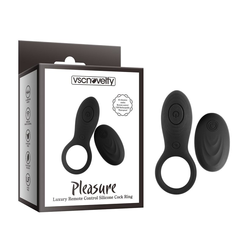 (image for) Pleasure Luxury Remote Control Silicone Cock Ring