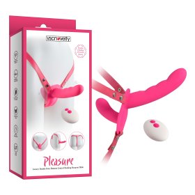 Pleasure Luxury Double Duty Remote Control Rocking Strap-on Dildo
