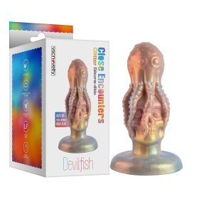 Close Encounters Glitter Silicone dildo- Devilfish