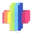 (image for) Pride Heart & Flower & Cross & Star -4 Pair
