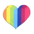 (image for) Pride Heart & Flower & Cross & Star -4 Pair