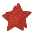 (image for) Glitter Stars-Assorted( Silver,Gold,Red Black) -4 Pair