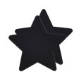 (image for) Stars I-Assorted ( Vanilla,Puprle,Seafoam, Black) -4 Pair